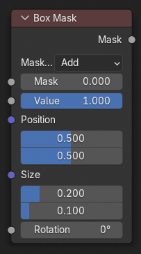方形遮罩节点。