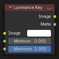 亮度抠像节点。