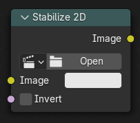 二维稳像节点。