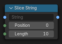 字符串切片节点。