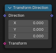 变换方向节点。