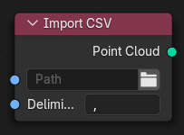 导入 CSV 节点。